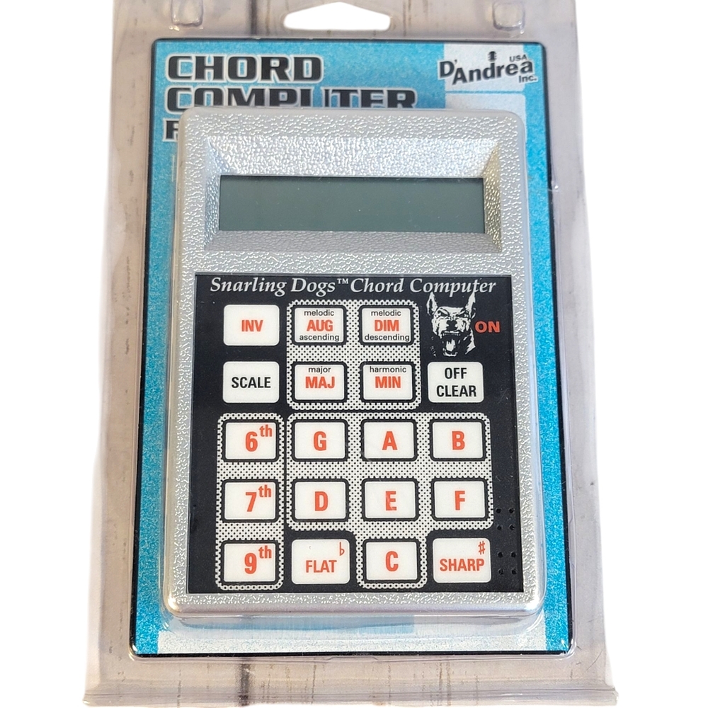 Snarling Dog Chord Computer For Keyboard D'Andrea USA Never Used